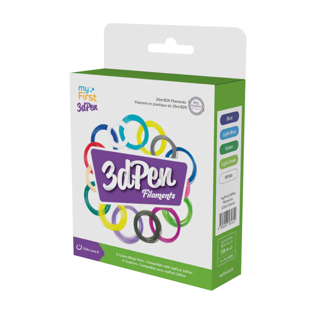 Filament Refill for myFirst 3dPen Make | PCL Filament 5 Colors