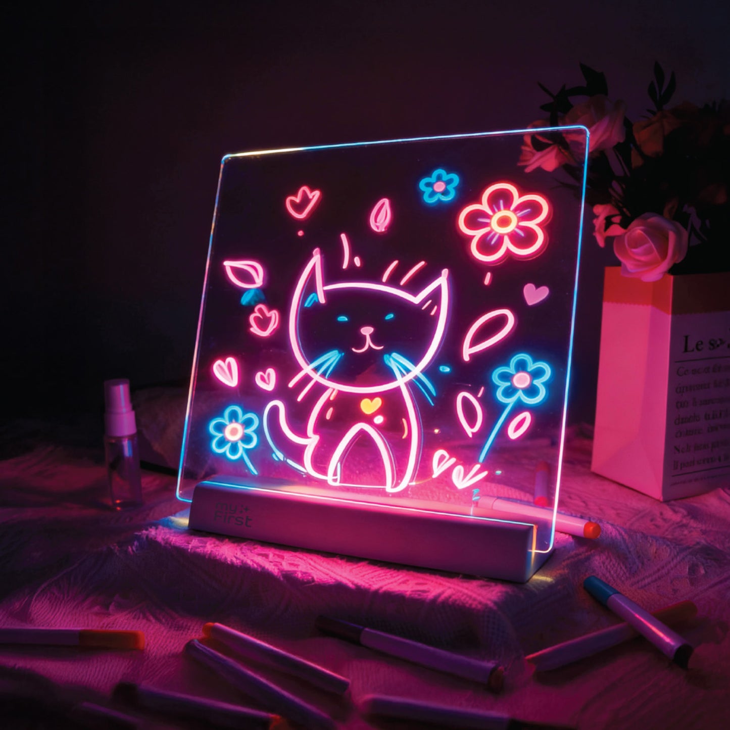 myFirst Sketch Clear | Glowing Light Board for Kids