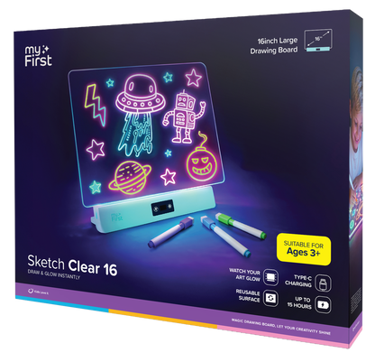 myFirst Sketch Clear | Glowing Light Board for Kids