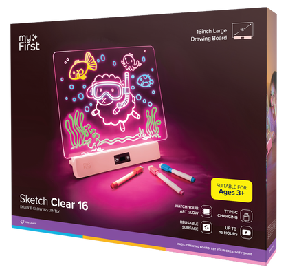 myFirst Sketch Clear | Glowing Light Board for Kids