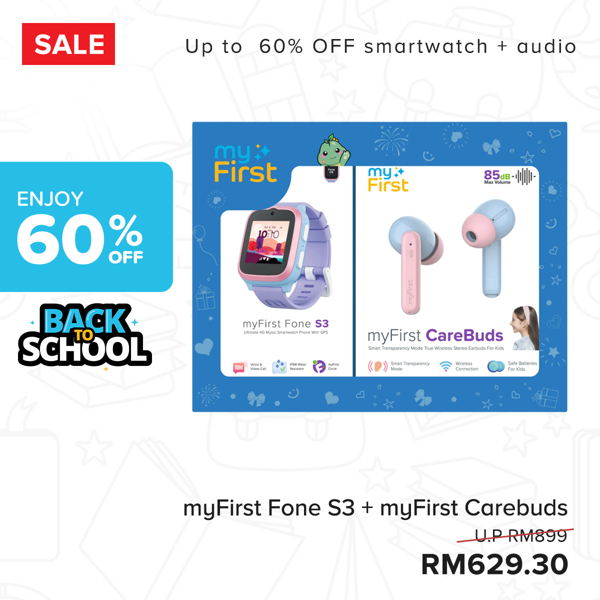 S3 Carebuds Gift Set